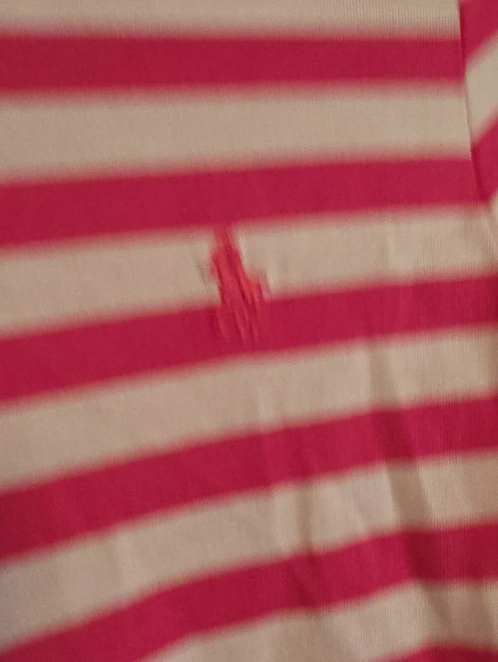 Polo by Ralph Lauren Hot Pink and White Striped Girls Dress